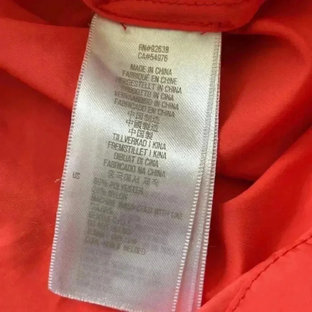 Fossil Bright orange lightweight windbreaker, large - Picture 5 of 7
